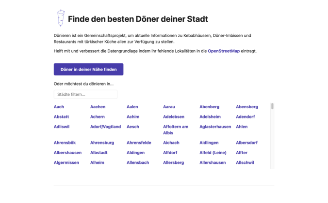 Dönieren Desktop Ansicht