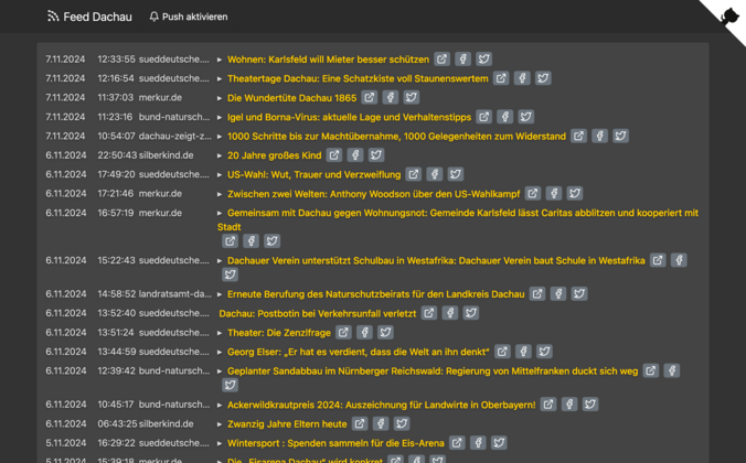 Feed Dachau Desktop Ansicht