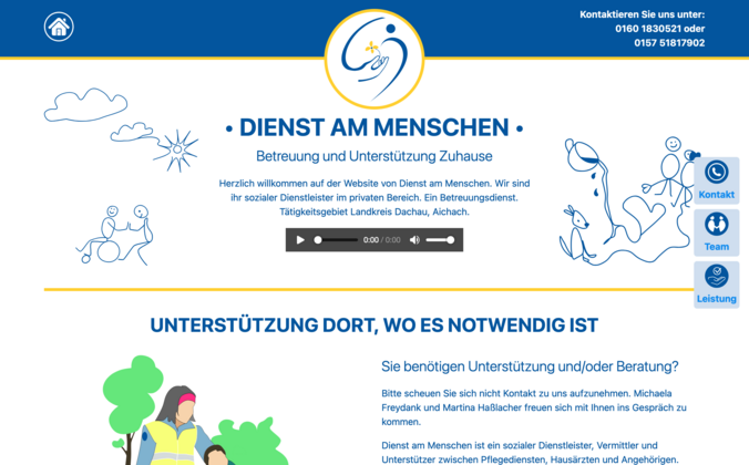 Dienst am Menschen Desktop Ansicht
