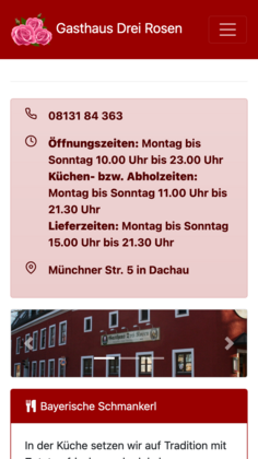 Gasthaus Drei Rosen Mobile Ansicht