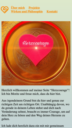 Herzcourage Mobile Ansicht